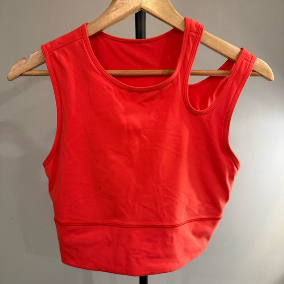 lululemon Mastered Motion Cropped Tank in Thermal Red - Picture 3 of 5
